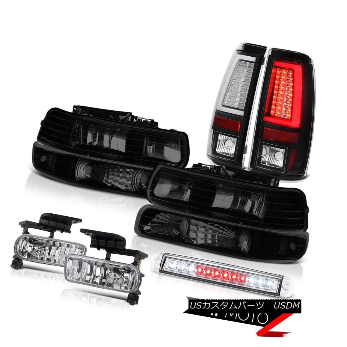 テールライト 99-02 Silverado 6.0L Roof Cab Lamp Fog Lights Black Tail Lamps Headlamps Bumper 99-02 Silverado 6.0Lルーフキャブ用ランプフォグライトブラックテールランプヘッドランプバンパー 【並行輸入品】