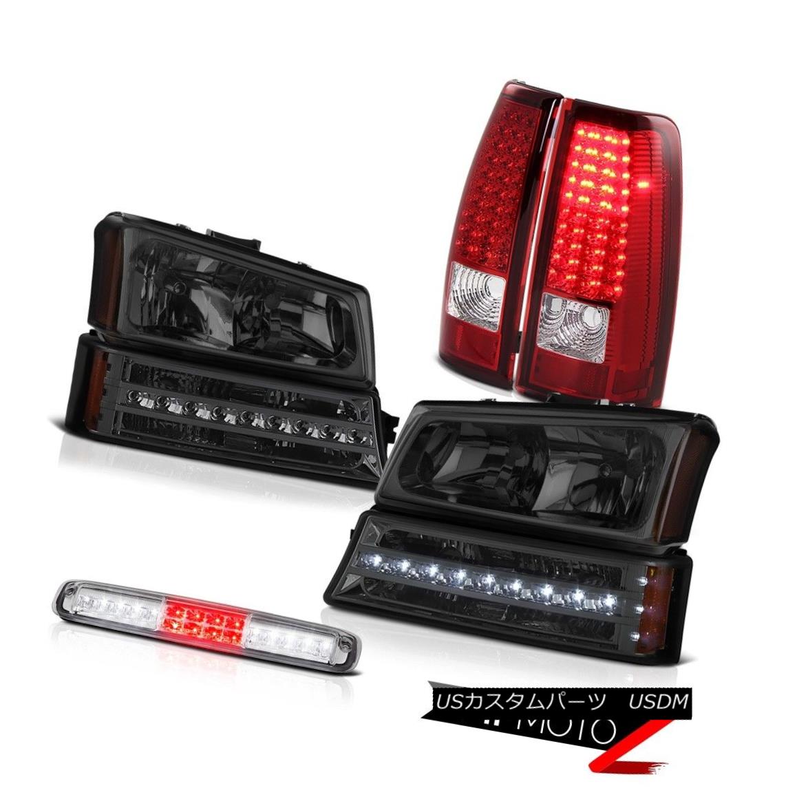 テールライト 2003-2006 Silverado Roof Brake Lamp Dark Smoke Headlights Parking Red Rear Lamps 2003-2006シルバラド屋根のブレーキランプ暗い煙のヘッドライトパーキングレッドのリアライト 【並行輸入品】