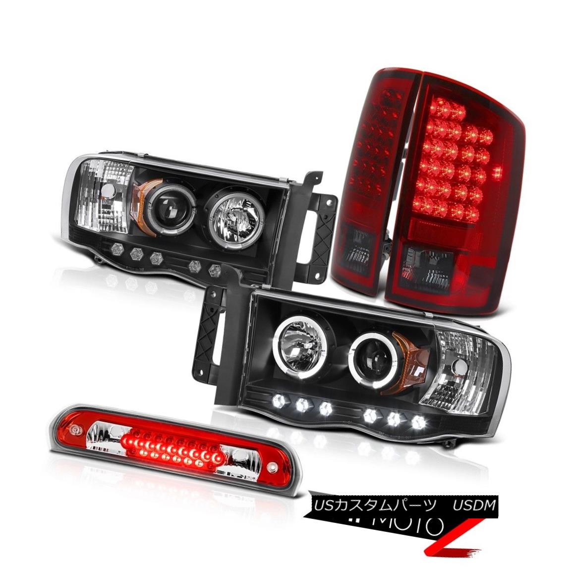 ヘッドライト ヘッドランプLEDテールライトプロジェクタースモークフォッグハイストップクローム2002-2005 Ram Hemi Headlamps 