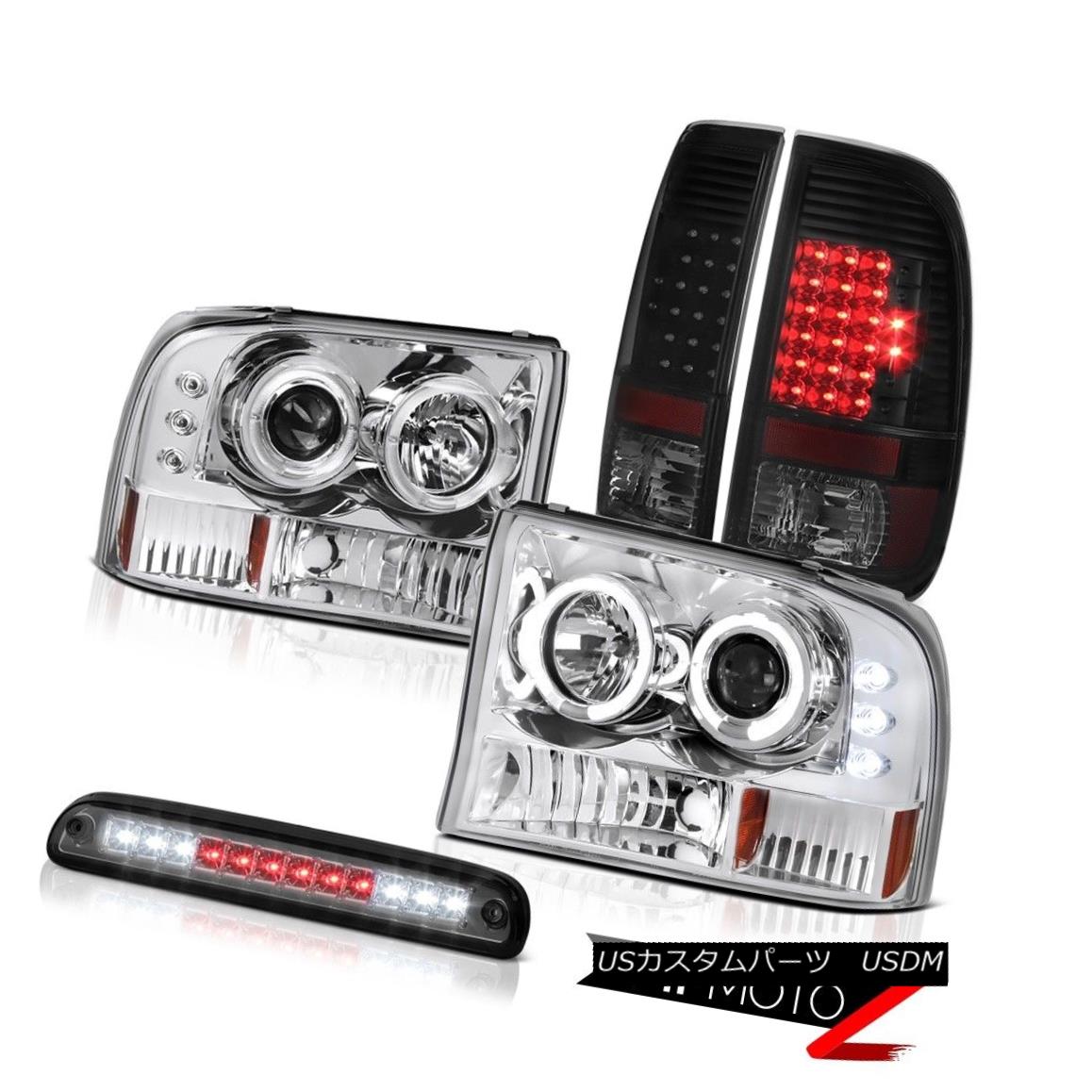 テールライト 1999-2004 F250 XLT Halo LED Headlamps Smoke Tail Lights Lamps Roof Brake Cargo 1999-2004 F250 XLT Halo LEDヘッドランプ煙テールライトランプ屋根ブレーキカーゴ 【並行輸入品】
