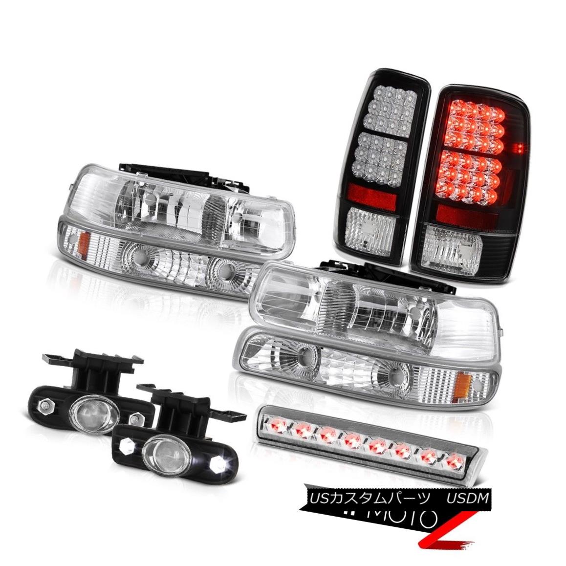 テールライト 2000-2006 Tahoe LT Roof cab light foglights raven black tail lights headlamps 2000年から2006年までのタホLTルーフキャブライトfoglightsラベンネブラックテールライトヘッドランプ 【並行輸入品】