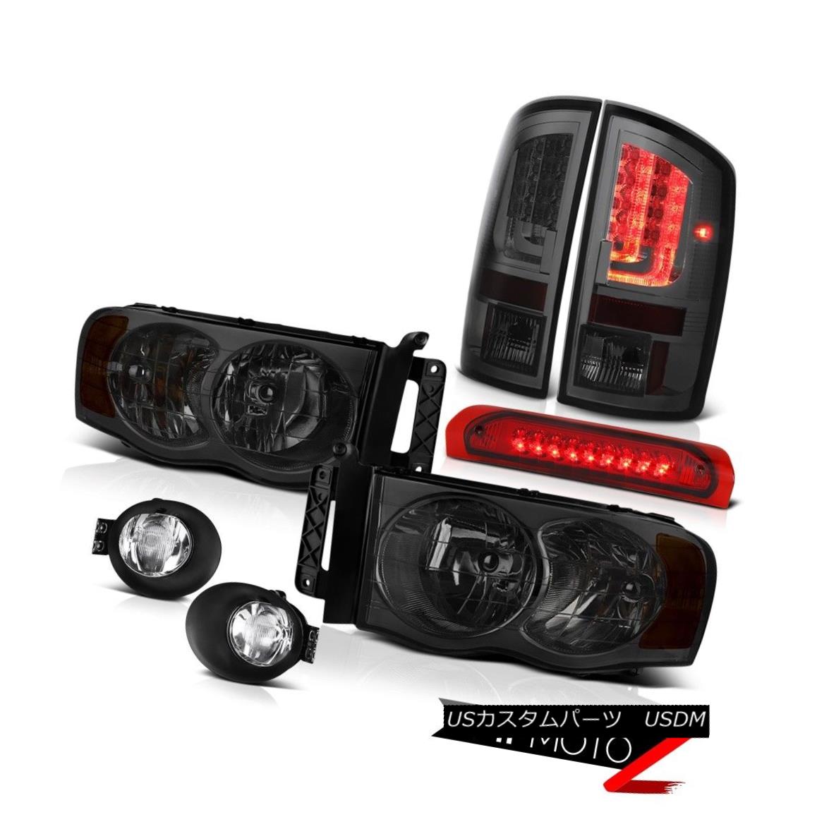 テールライト 2003-2005 Dodge Ram 1500 3.7L Tail Lamps Fog Headlights Red High STop Lamp LED 2003-2005 Dodge Ram 1500 3.7Lテールランプ霧のヘッドライトレッドハイSTOPランプLED 【並行輸入品】