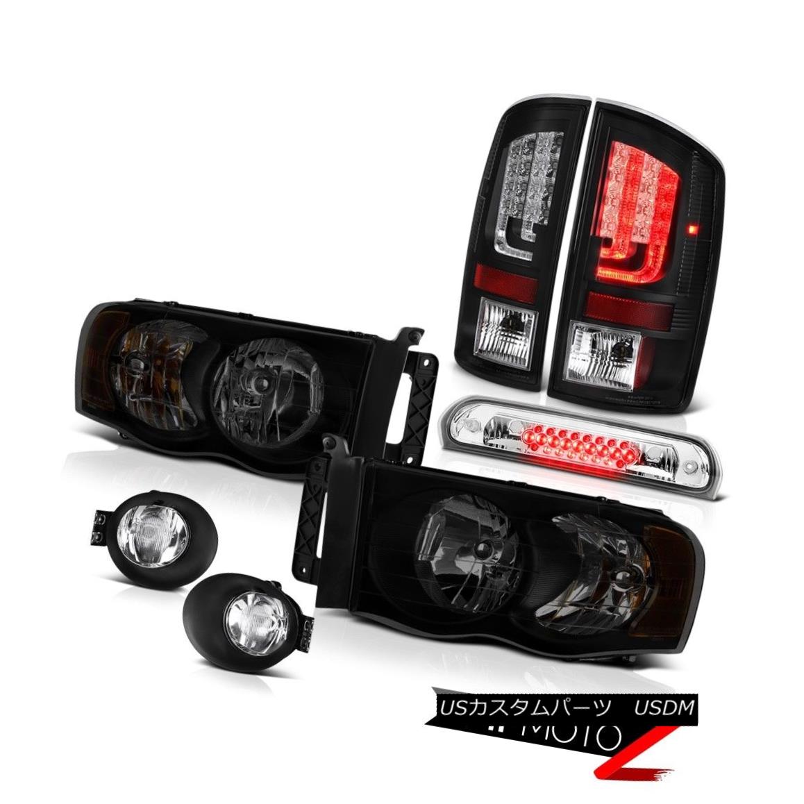 テールライト 02-05 Dodge Ram 1500 2500 5.7L Tail Lights Fog Headlamps Roof Brake Light LED 02-05 Dodge Ram 1500 2500 5.7LテールライトフォグヘッドランプルーフブレーキライトLED 【並行輸入品】