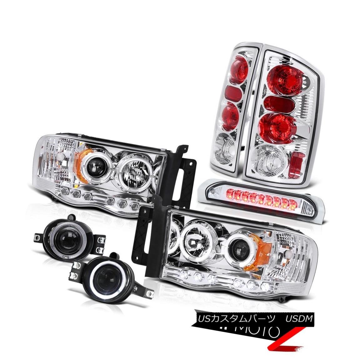テールライト 2002 2003 2004 2005 Dodge Ram 1500 Halo LED Headlight+Tail Light+3RD Brake+Fog 2002 2003 2004 2005 Dodge Ram 1500 Halo LEDヘッドライト+テールライト+ 3RDブレーキ+フォグ 【並行輸入品】