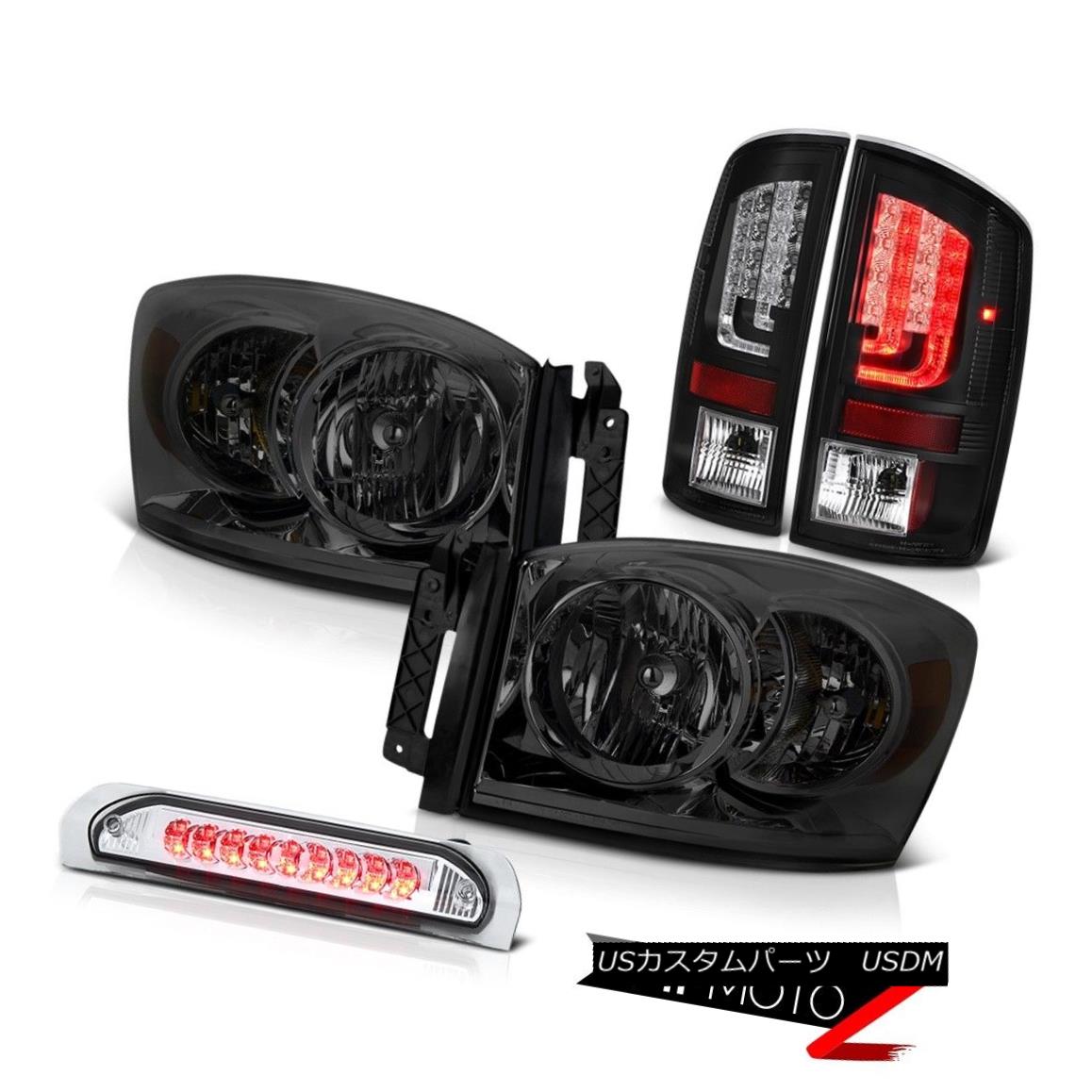 テールライト 2006 Ram 2500 Raven Black Rear Brake Lamps Headlights 3RD Lamp \