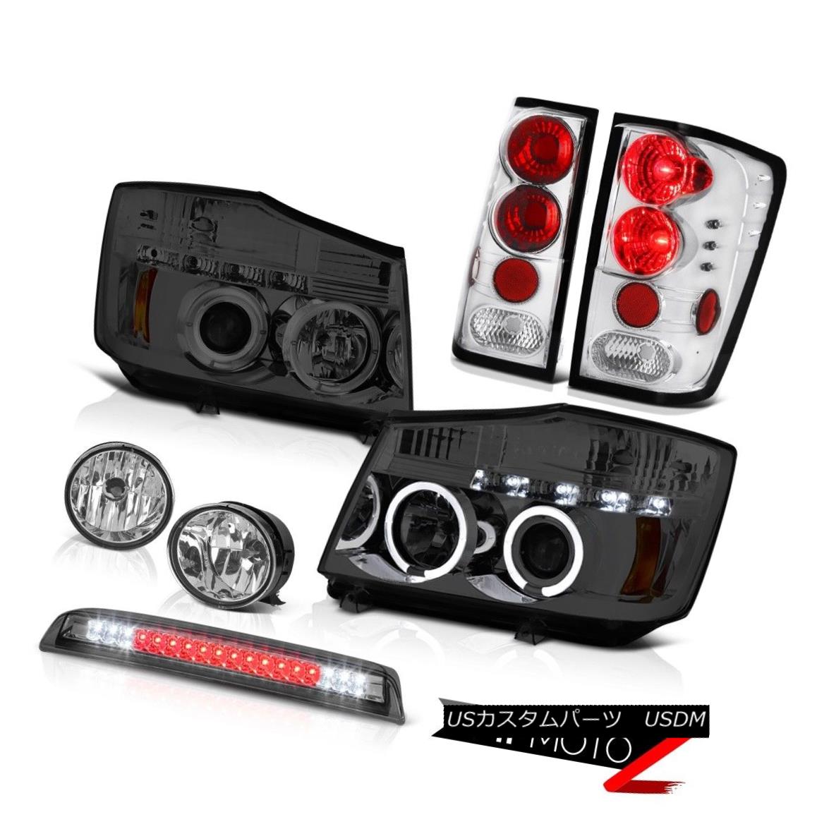 テールライト For 04-15 Titan LE Angel Eye Headlights Tail Lights Fog LampsStop LED Tinted 04-15タイタンLE AngelヘッドライトテールライトフォグランプStop LED Tinted 【並行輸入品】
