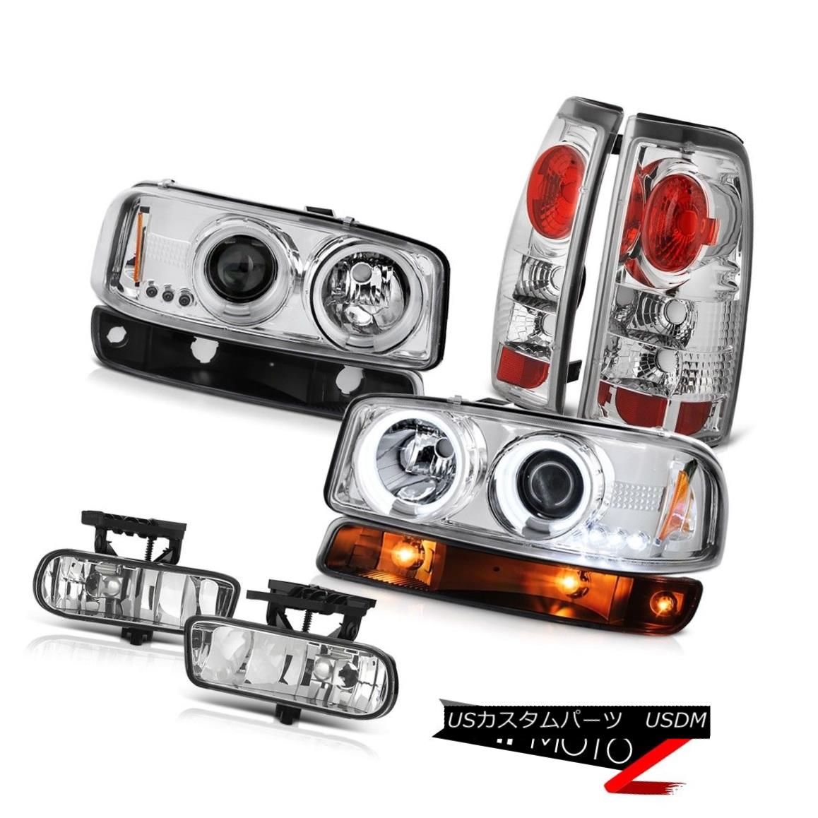 テールライト 1999-2002 Sierra SL Foglights taillamps raven black signal lamp ccfl headlights 1999-2002 Sierra SL Foglightsテールランプブラックレーベルブラックシグナルランプccflヘッドライト 【並行輸入品】