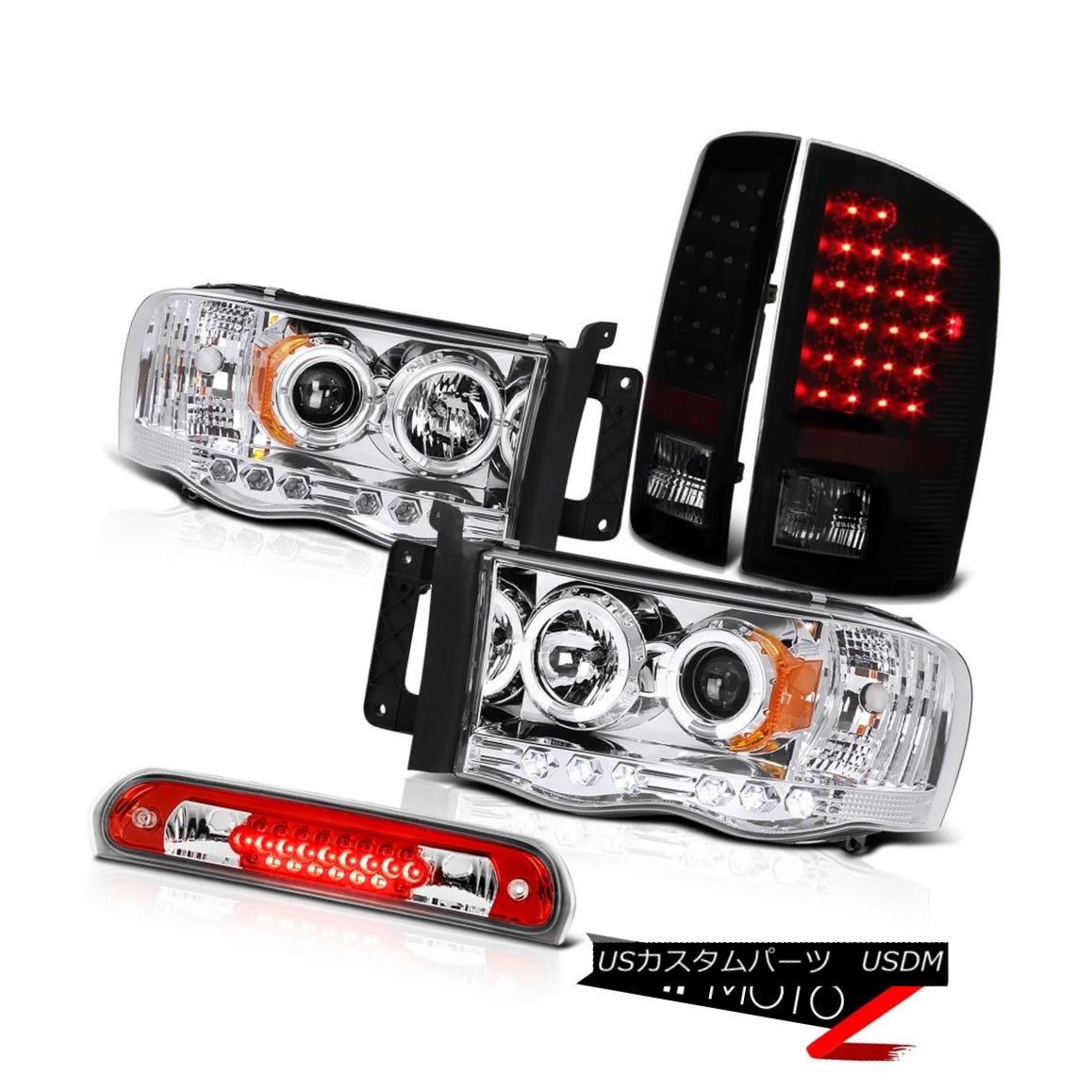 テールライト Dual Halo Headlights Brake Tail Lights LED Roof Brake Light Red 02-05 Ram 2500 デュアルハローヘッドライトブレーキテールライトLED屋根ブレーキライトレッド02-05 Ram 2500 【並行輸入品】 61,408円