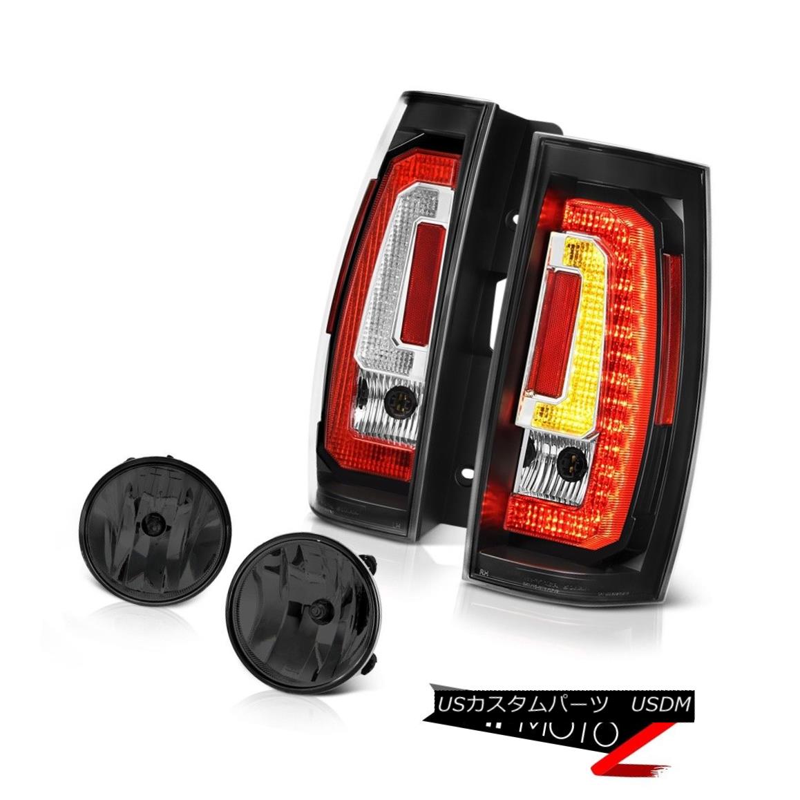 テールライト 07 08 09 10 11-14 Suburban Tahoe Black Led Rear Titanium Smoke Spot Replacement 07 08 09 10 11-14郊外のタホー黒色の背面のチタン煙スポットの交換 【並行輸入品】