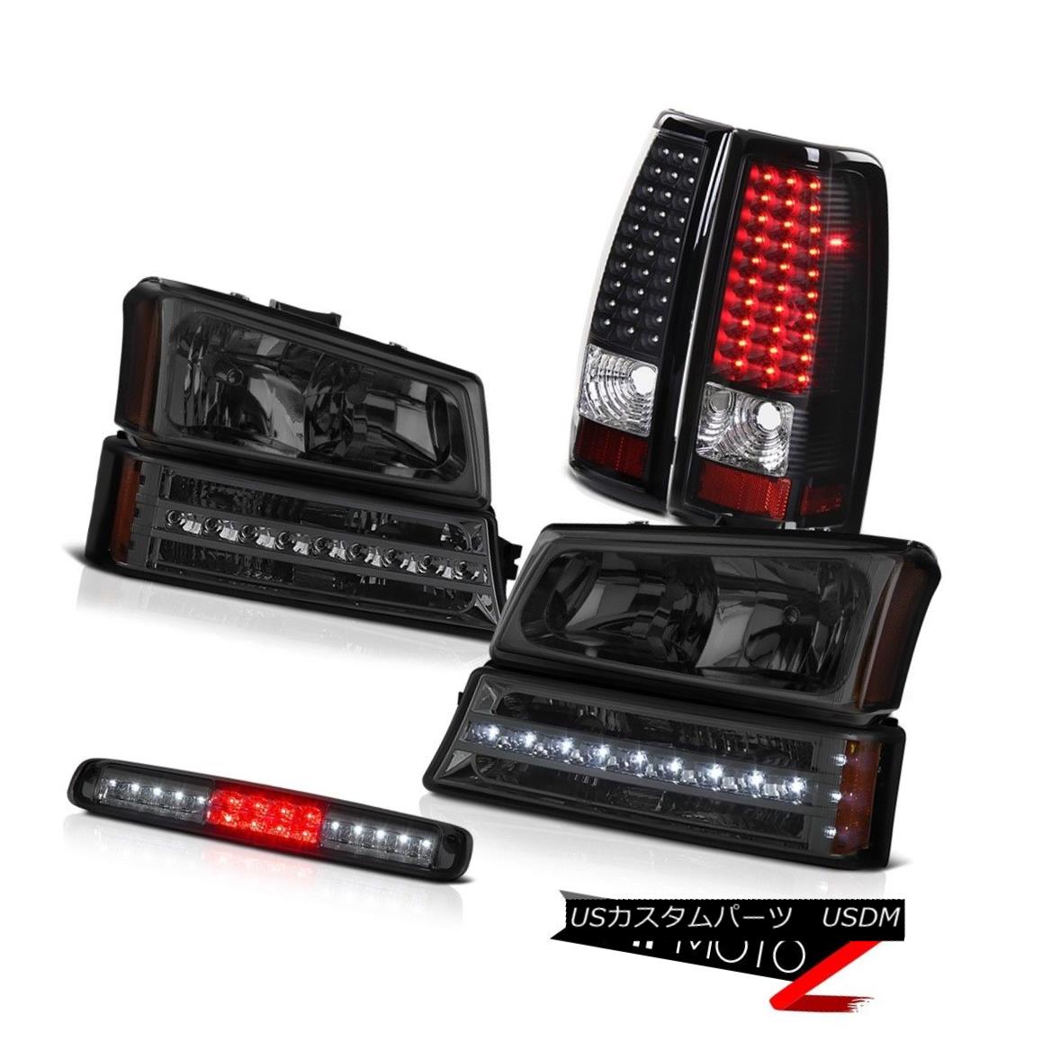 テールライト 03-06 Chevy Silverado Roof Cab Light Headlamps Parking Raven Black Taillights 03-06 Chevy Silveradoルーフキャブライトヘッドランプパーキングレイブンブラックテイルライト 【並行輸入品】 62,315円
