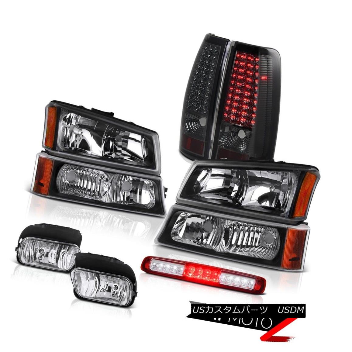 テールライト 03-06 Silverado Headlamps Clear Chrome Foglights Third Brake Light Tail Lamps 03-06 SilveradoヘッドランプクリアChrome Foglights第3ブレーキライトテールランプ 【並行輸入品】