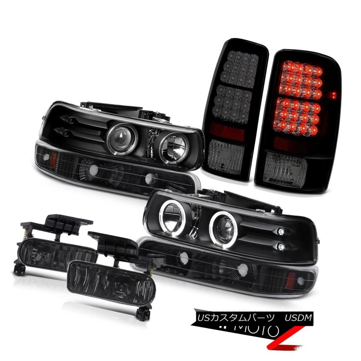 テールライト Twin Halo LED Headlamps Black Signal Sinister Tail Lights Bumper Fog 00-06 Tahoe ツインハローLEDヘッドランプブラックシグナルシニスターテールライトバンパーフォッグ00-06タホ 【並行輸入品】