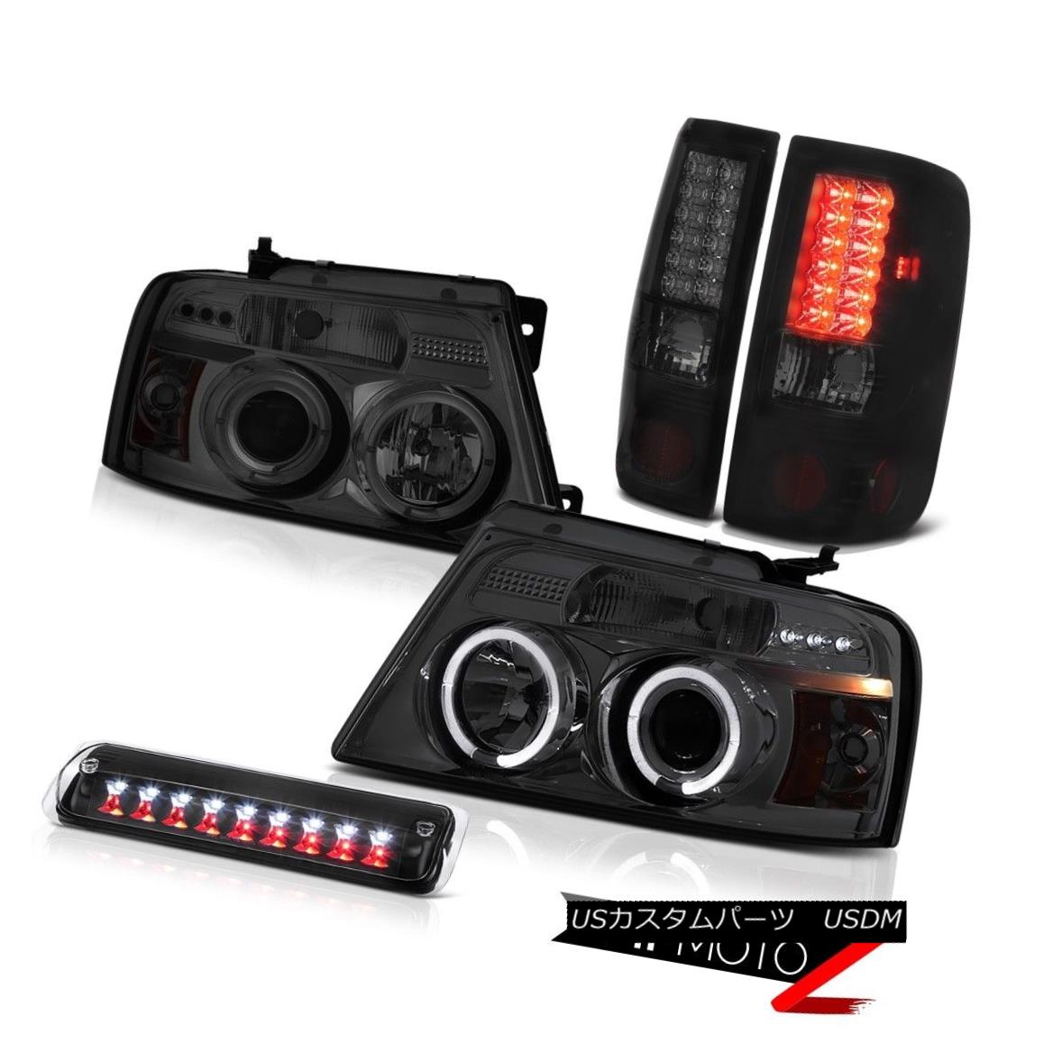 テールライト 2004-2008 Ford F150 STX Roof Brake Lamp Smokey Projector Headlamps Tail Lamps 2004-2008フォードF150 STX屋根ブレーキランプスモーキープロジェクターヘッドランプテールランプ 【並行輸入品】