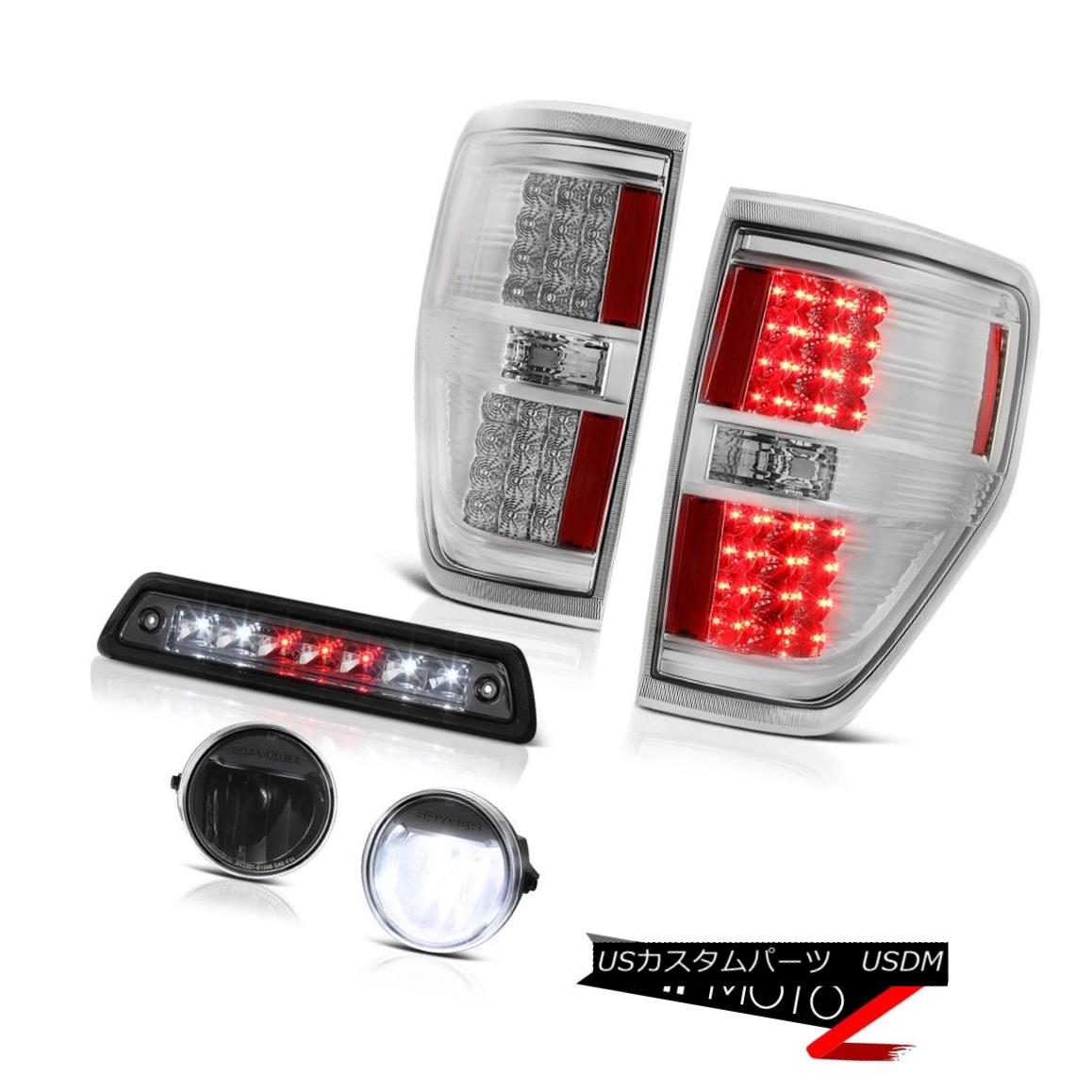 テールライト 2009-2014 F150 XL Roof cargo lamp foglights clear chrome taillamps \