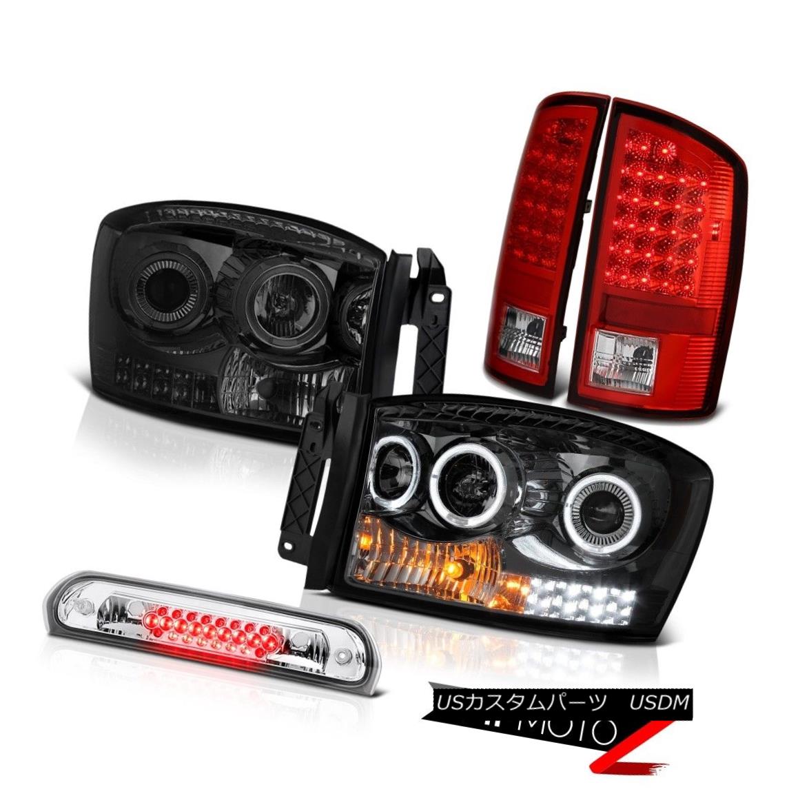 テールライト 2007-2008 Dodge Ram 1500 SLT Headlamps Roof Cab Light Red Tail Lamps \