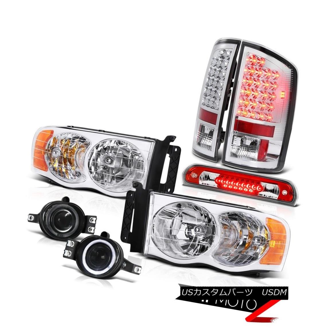 テールライト 2002-2005 Ram 2500 Pair New Headlights Euro LED Tail Lights Projector Fog Brake 2002-2005 Ram 2500ペア新しいヘッドライトユーロLEDテールライトプロジェクターフォグブレーキ 【並行輸入品】