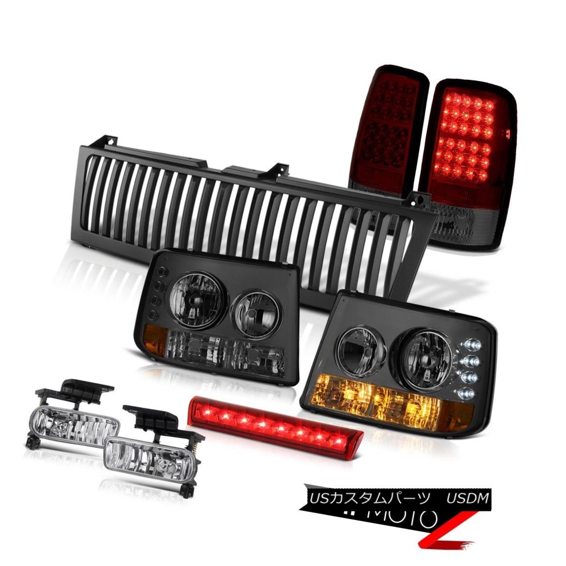 テールライト Smoke Headlamps LED Rear Tail Lights Clear Fog Brake Cargo Black 00-06 Tahoe LT 煙ヘッドランプLEDリアテールライトクリアフォグブレーキカーゴブラック00-06タホLT 【並行輸入品】