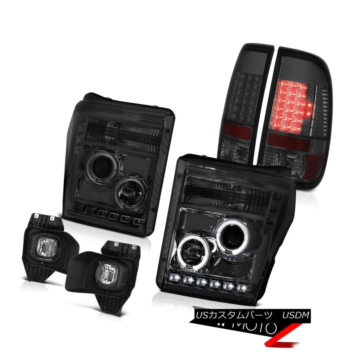 テールライト 11-16 F350 Xlt Sterling Chrome Fog Lights Dark Smoke Tail Brake Lamps Headlamps 11-16 F350 Xltスターリングクロームフォグライトダークスモークテールブレーキランプヘッドランプ 【並行輸入品】