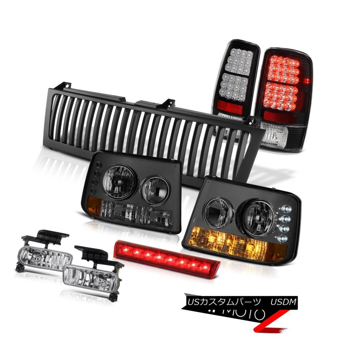 テールライト Smoke Headlights Black Brake Tail Lights Euro Fog Third LED 00-06 Chevy Suburban スモークヘッドライトブラックブレーキテールライトユーロフォグサードLED 00-06 Chevy Suburban 【並行輸入品】