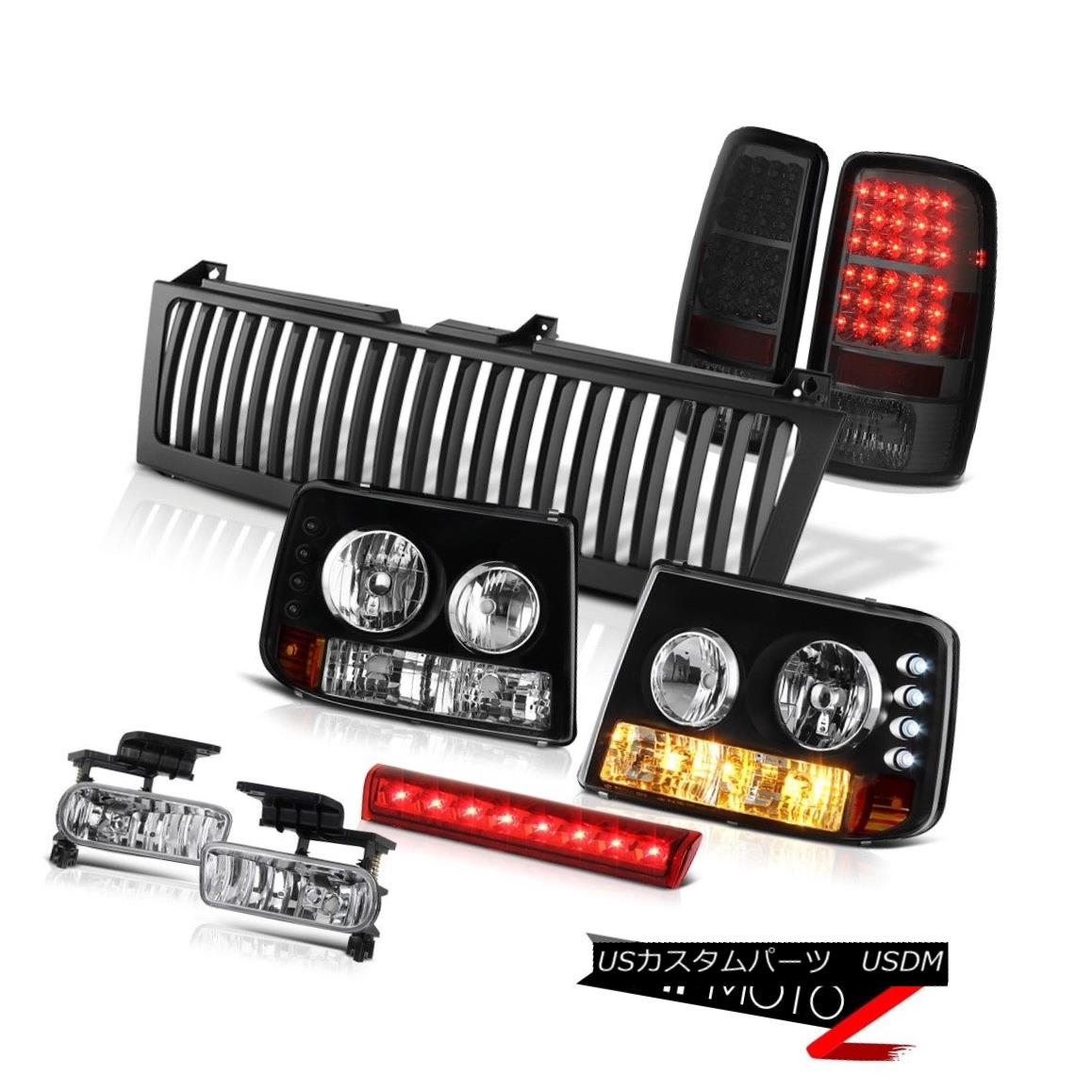 テールライト Black Headlamps Smoke Brake Tail Clear Fog Third Cargo LED 2000-06 Suburban 2500 ブラックヘッドランプスモークブレーキテールクリアフォグ第3貨物LED 2000-06郊外2500 【並行輸入品】