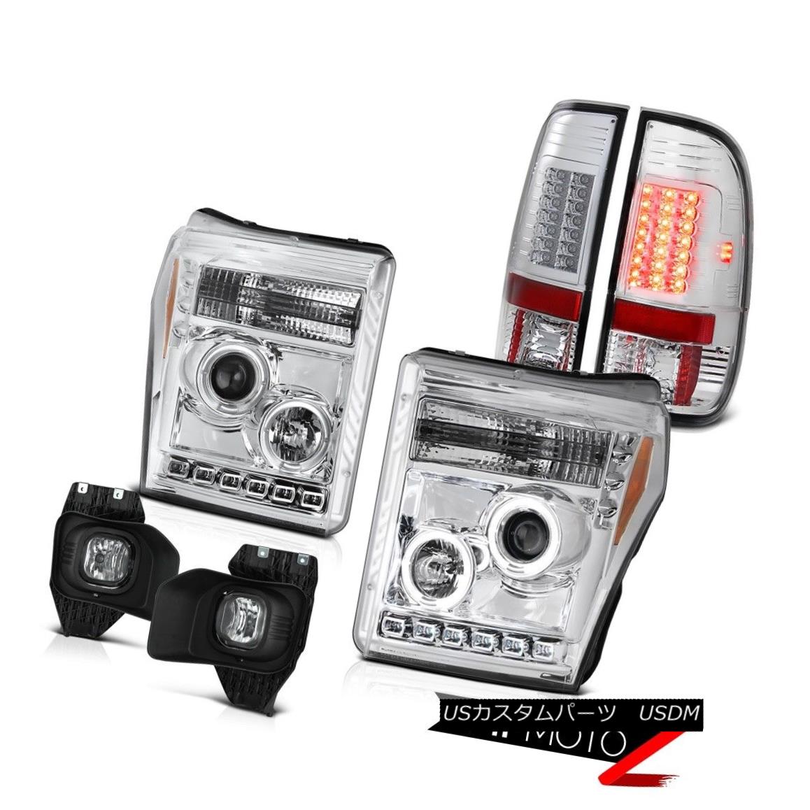 テールライト 11 12 13 14 15 16 Ford F-250 F-350 Euro Clear Fog Lights Taillamps Headlamps 11 12 13 14 15 16フォードF-250 F-350ユーロクリアフォグライトタイルランプヘッドランプ 【並行輸入品】