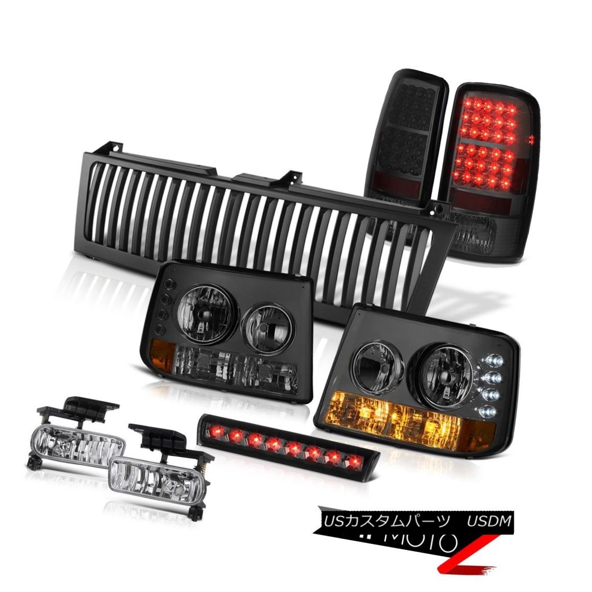 テールライト Tinted Signal Headlights Smoke LED Brake Lamps Fog Black 2000-06 Suburban 1500 有色信号ヘッドライトスモークLEDブレーキランプフォグブラック2000-06郊外1500 【並行輸入品】