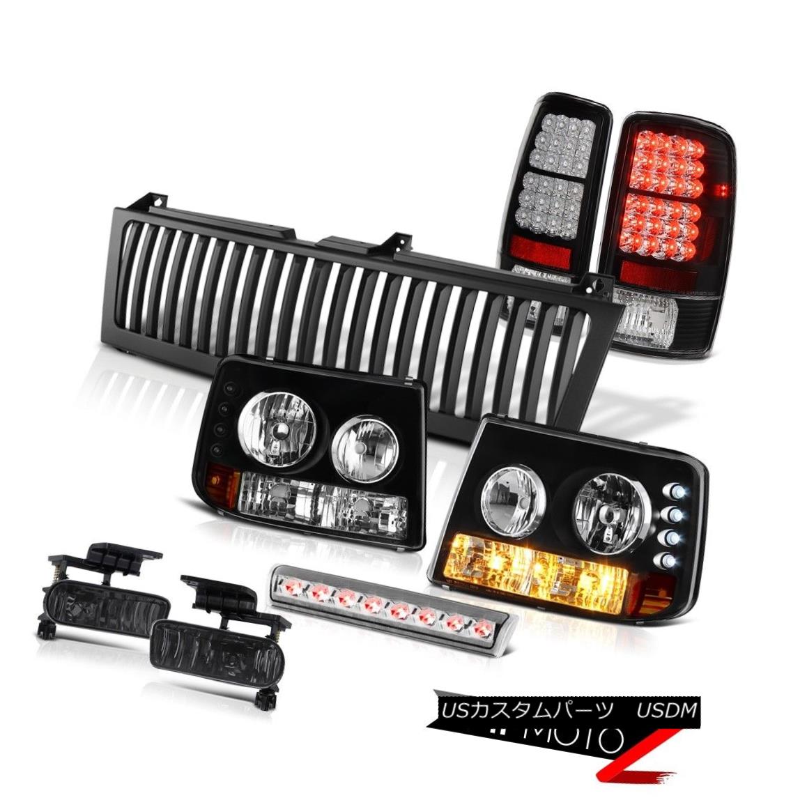 テールライト Black Headlights Brake LED Tail Dark Smoke Fog Euro Third 2000-06 Suburban 8.1L ブラックヘッドライトブレーキLEDテールダーク・スモーク・フォグユーロ・サード2000-06郊外8.1L 【並行輸入品】