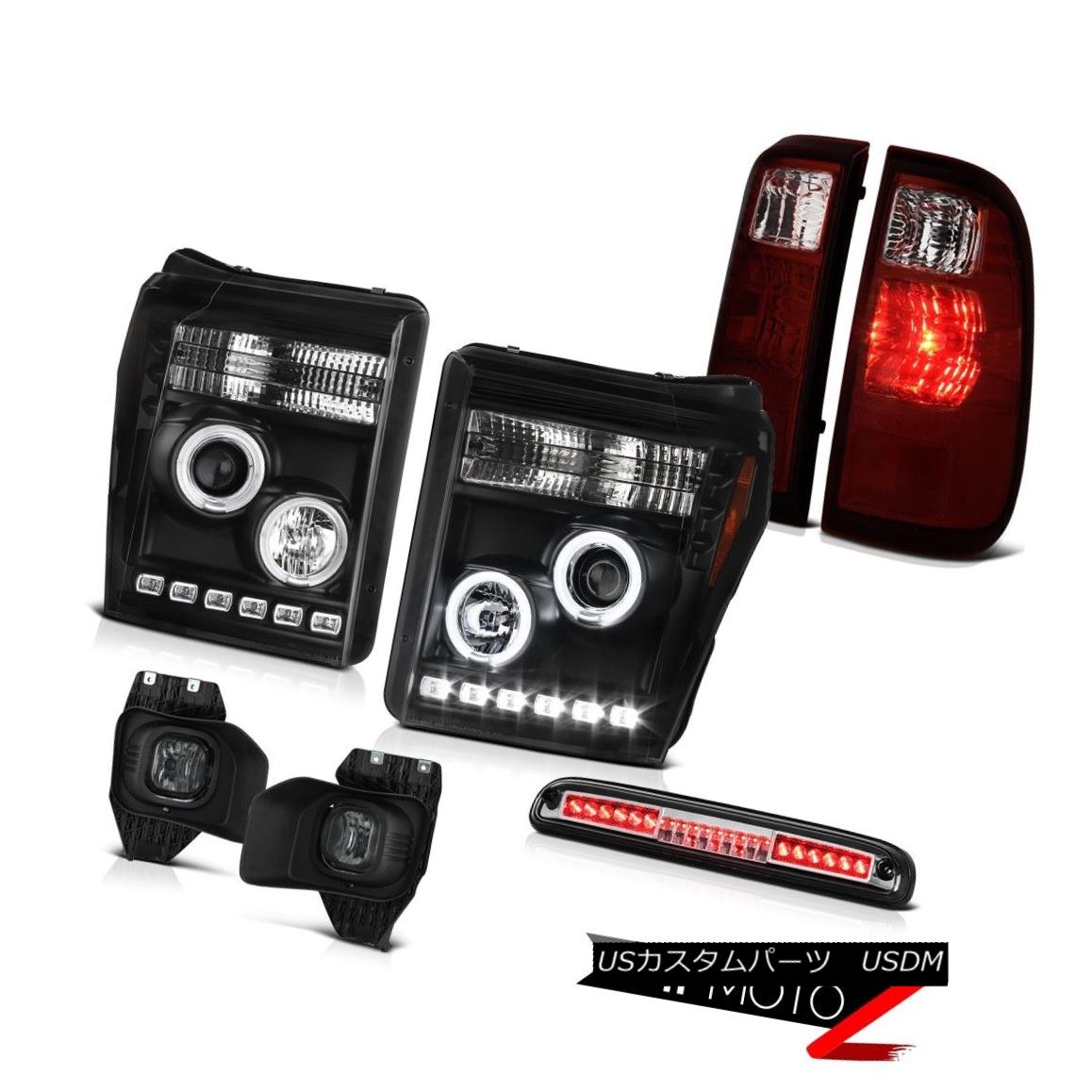 テールライト 11-16 F250 Xlt Roof Brake Lamp Smokey Fog Lights Red Smoke Parking Headlamps 11-16 F250屋根のブレーキランプスモーキーフォグライト赤い煙の駐車のヘッドランプ 【並行輸入品】｜カスタムパーツ WORLD倉庫