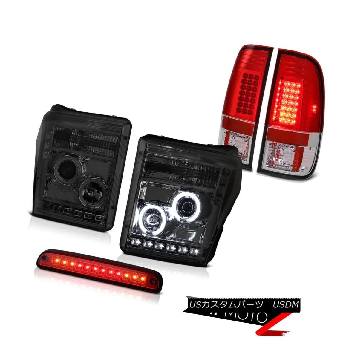テールライト 2011-2016 F350 Xl Wine Red 3RD Brake Lamp Taillamps Headlamps SMD \