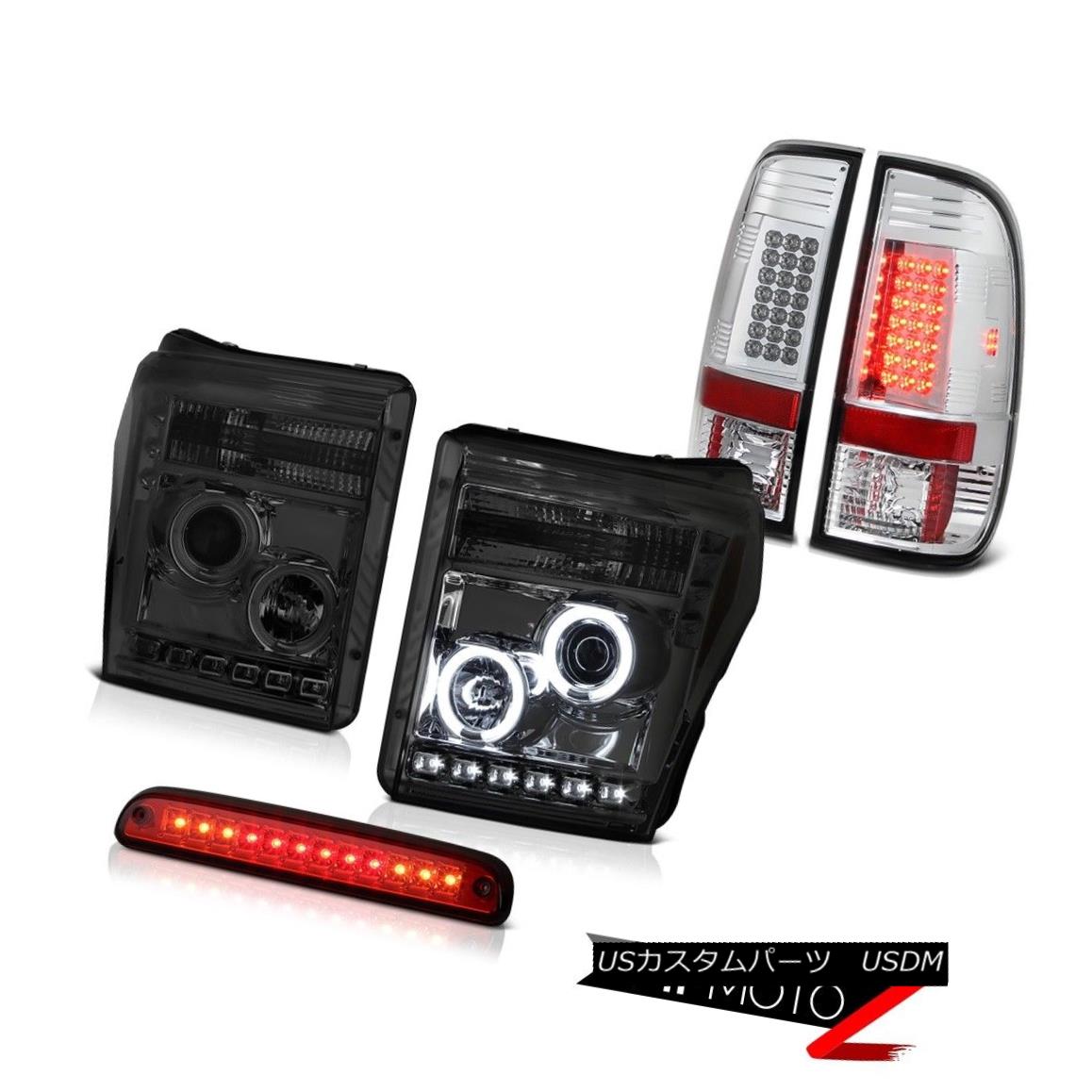 テールライト 11-16 Ford F350 Red Roof Cargo Light Chrome Taillights Titanium Smoke Headlights 11-16 Ford F350レッドルーフ貨物ライトクロームティアライトチタンスモークヘッドライト 【並行輸入品】