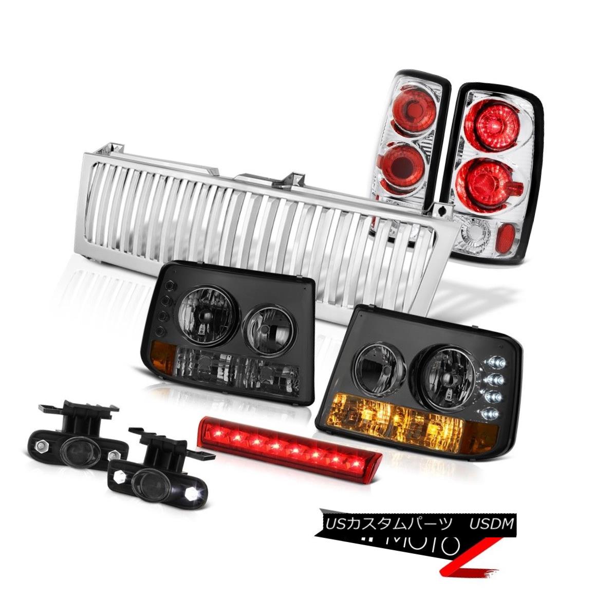 テールライト 00-06 Suburban 8.1L Smoke Bumper+Headlights Clear Tail Lights Glass Fog LED Red 00-06郊外8.1Lスモークバンパー+ヘッドリッグ htsクリアテールライトグラスフォグLEDレッド 【並行輸入品】｜カスタムパーツ WORLD倉庫 87,725円