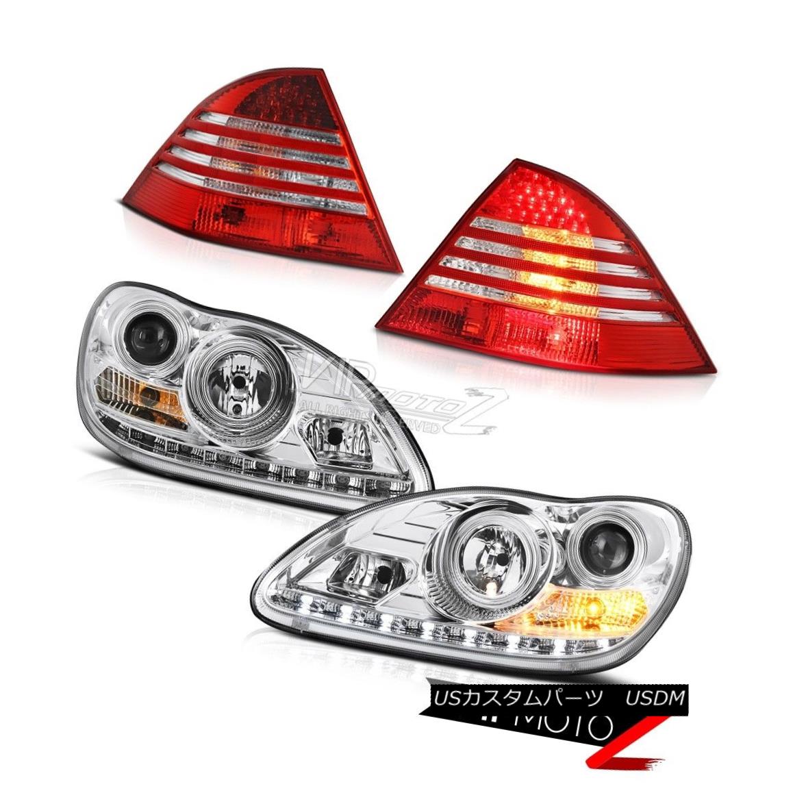 テールライト Xenon HID D2S LED Headlight Red Rear Tail Light 03-06 S-Class W220 Mercedes Benz キセノンHID D2S LEDヘッドライトレッドリアテールライト03-06 SクラスW220メルセデスベンツ 【並行輸入品】