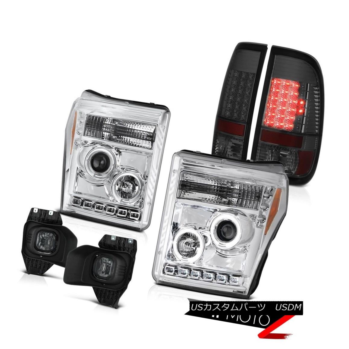 テールライト 11 12 13 14 15 16 Ford F-250 Smokey Fog Lamps Taillights Clear Chrome Headlights 11 12 13 14 15 16フォードF-250スモーキーフォグランプテールライトクリアクロームヘッドライト 【並行輸入品】
