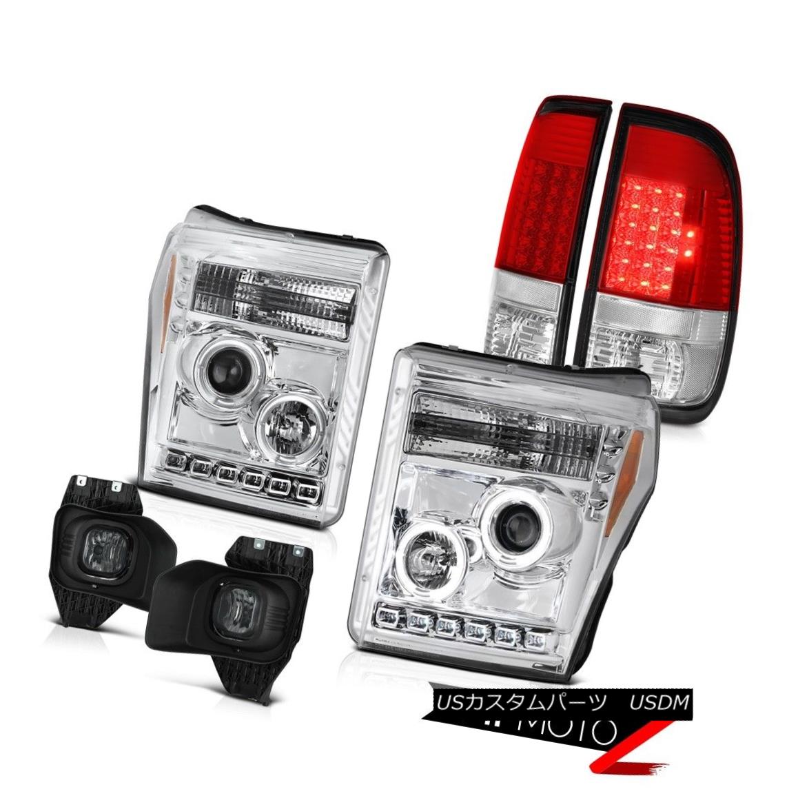 テールライト 11 16 Ford F 250 Dark Smoke Fog Lamps Bloody Red Tail Chrome Headlights Smd 11 16フォードf 250暗然たるスモークフォグランプブラッディレッドテールクロームヘッドライトsmd Cantineintrovigne Com