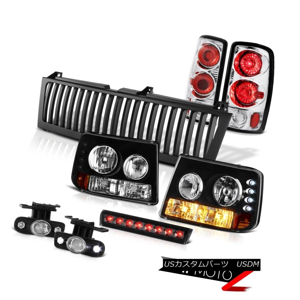 テールライト Headlights Rear Signal Tail Lamps Fog Smoke Brake LED Black 00-06 Suburban 5.3L ヘッドライトリアシグナルテールランプ霧煙ブレーキLEDブラック00-06郊外5.3L 【並行輸入品】