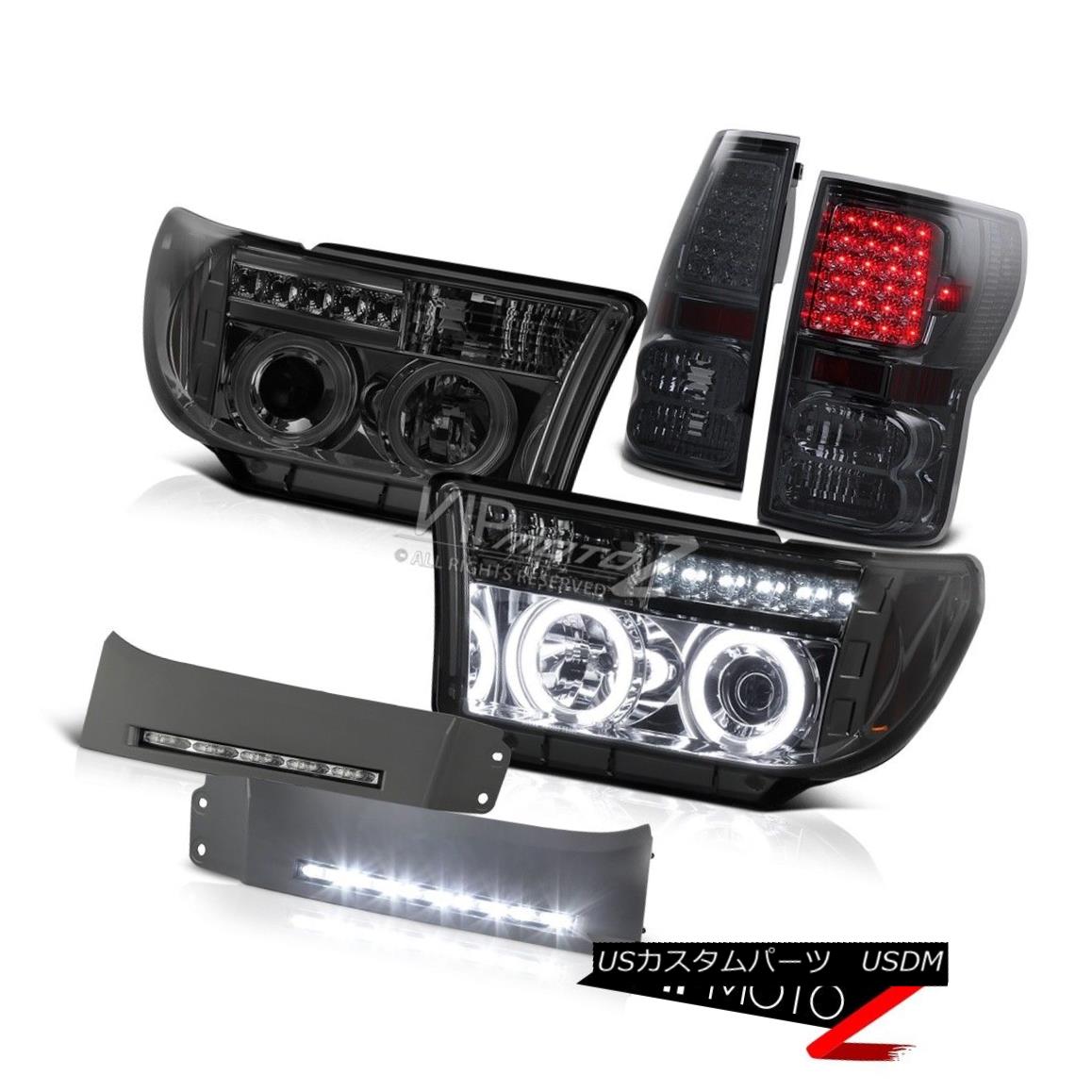 テールライト 2007-2008-2009-2010-2011-2012-2013 Tundra Smoke CCFL LED Headlight Tail Lamp Fog 2007-2012-2009 -2010-2011-201 2-2013 Tundra Smoke CCFL LEDヘッドライトテールランプフォグ 【並行輸入品】