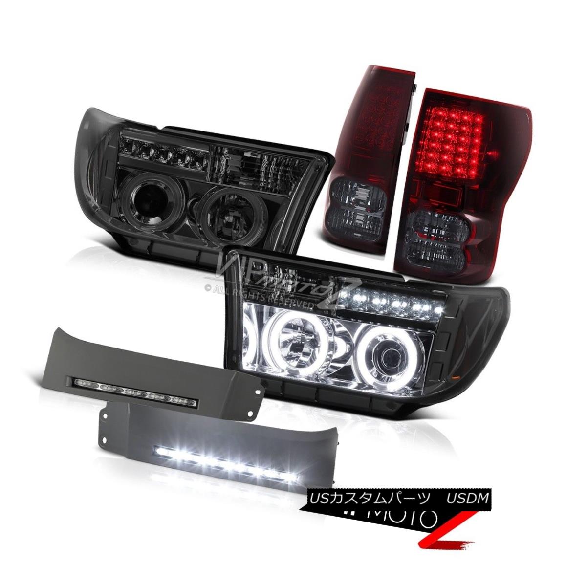 テールライト TOYOTA TUNDRA V8 5.7L 2007-2013 DRL LED Fog+Red Tail Light+CCFL Smoke Headlight TOYOTA TUNDRA V8 5.7L 2007-2013 DRL LEDフォグ+レッドテールライト+ CCFLスモークヘッドライト 【並行輸入品】