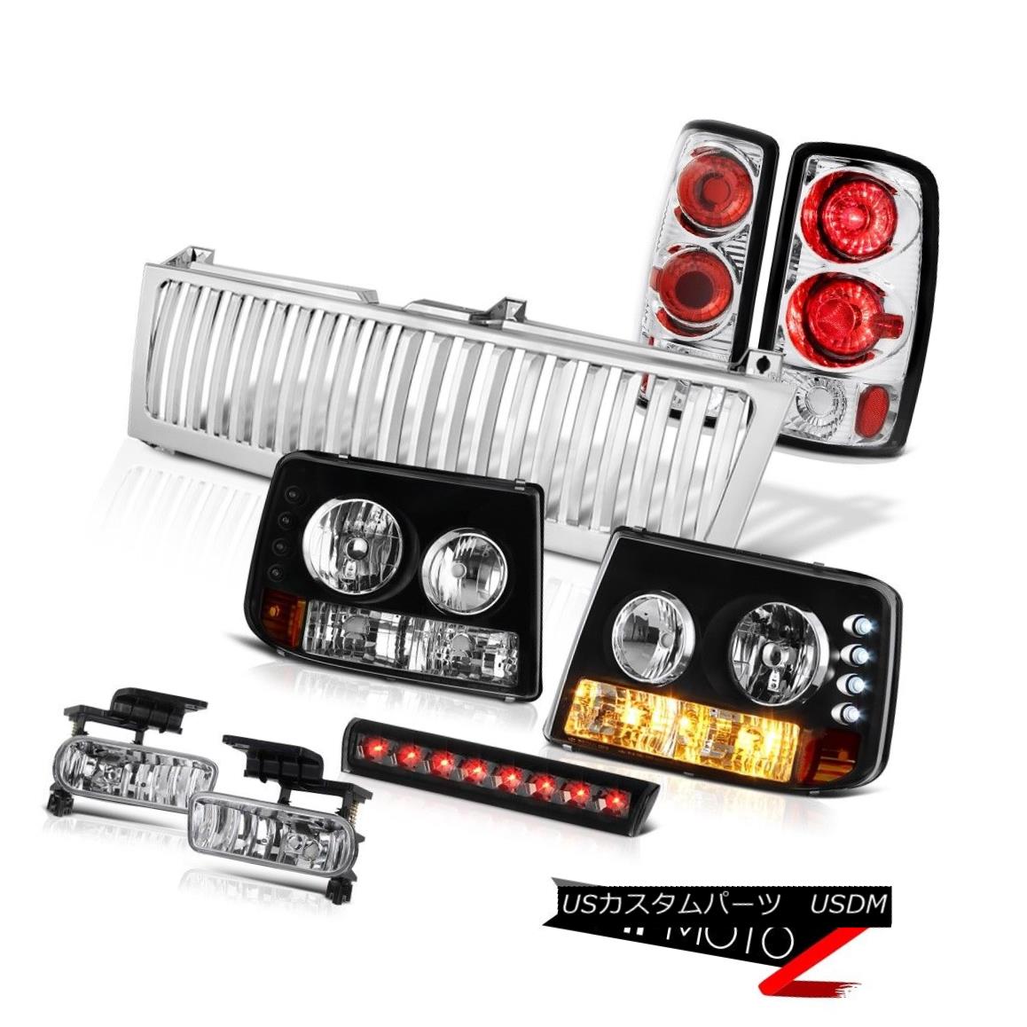 テールライト Headlights Clear Tail Lights Euro Fog Tinted 3rd LED Chrome 00-06 Suburban LT ヘッドライトクリアテールライトユーロフォグTinted 3rd LED Chrome 00-06郊外LT 【並行輸入品】