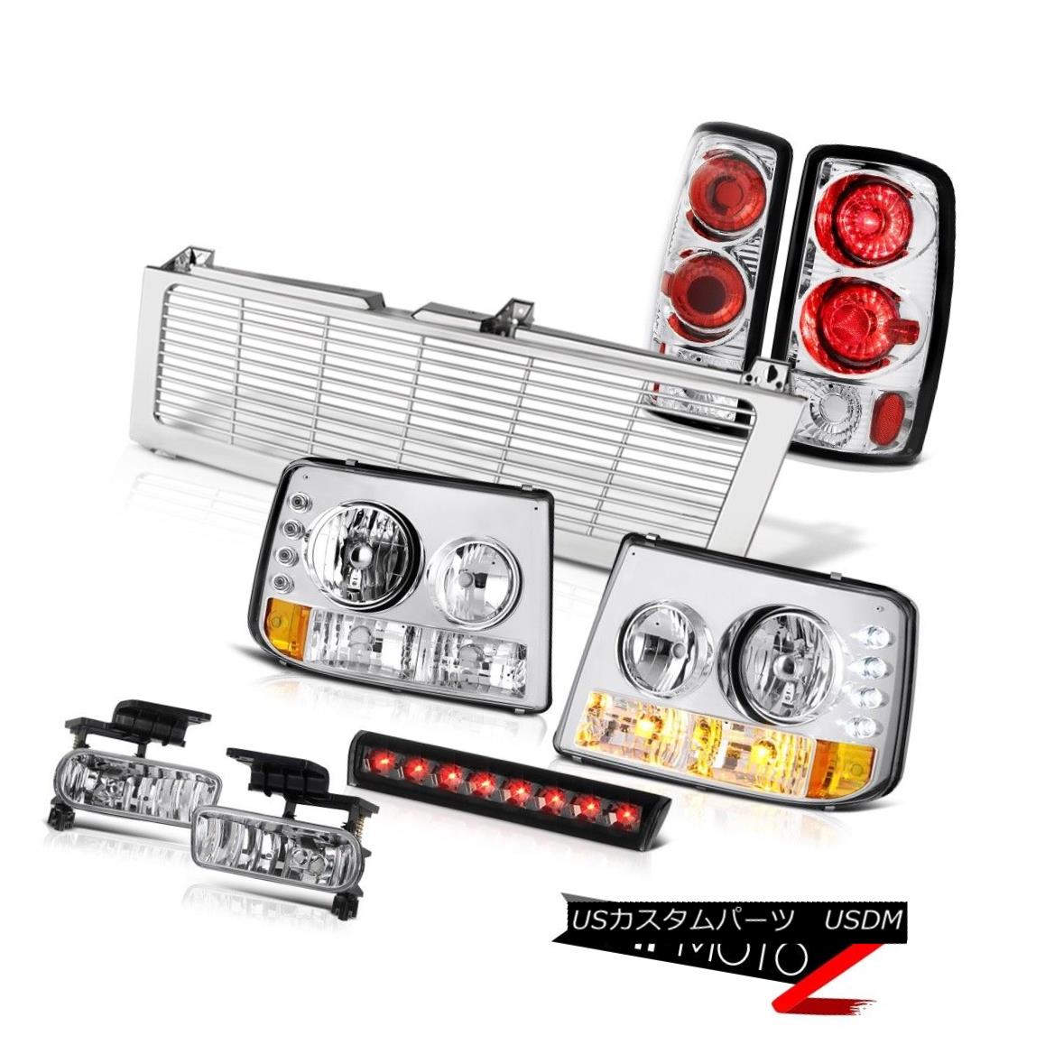 テールライト Euro Headlights Rear Signal Tail Lights Clear Fog Stop LED 00-06 Chevy Suburban ユーロヘッドライトリアシグナルテールライトクリアフォグストップLED 00-06 Chevy Suburban 【並行輸入品】