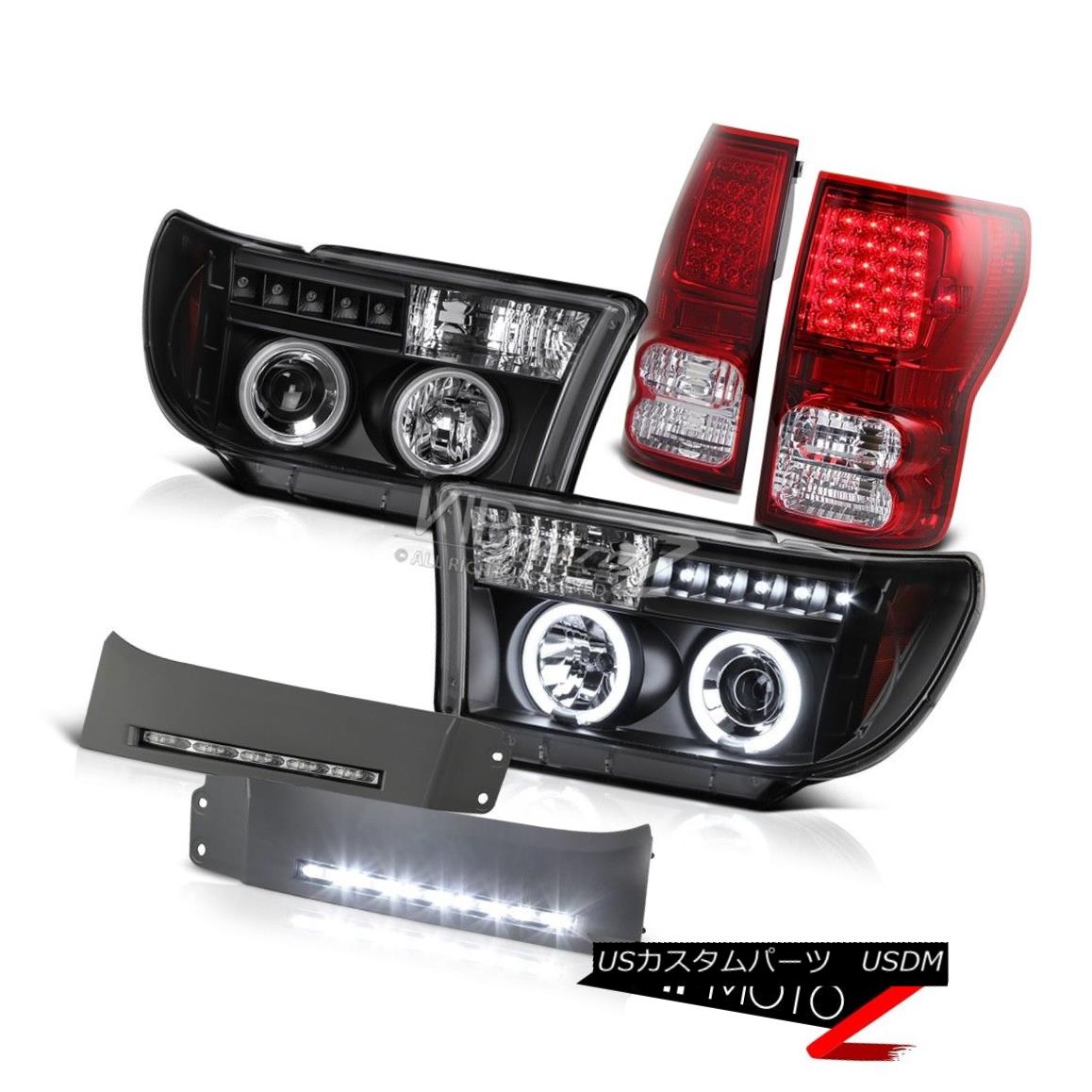 テールライト Tundra 2007-2013 2UZ-FE 4.7L V8 Red LED Tail Lights+Trim LED Fog+CCFL Headlights Tundra 2007-2013 2UZ-FE 4.7L V8レッドLEDテールライト+トリムLEDフォグ+ CCFLヘッドライト 【並行輸入品】|カスタムパーツ WORLD倉庫