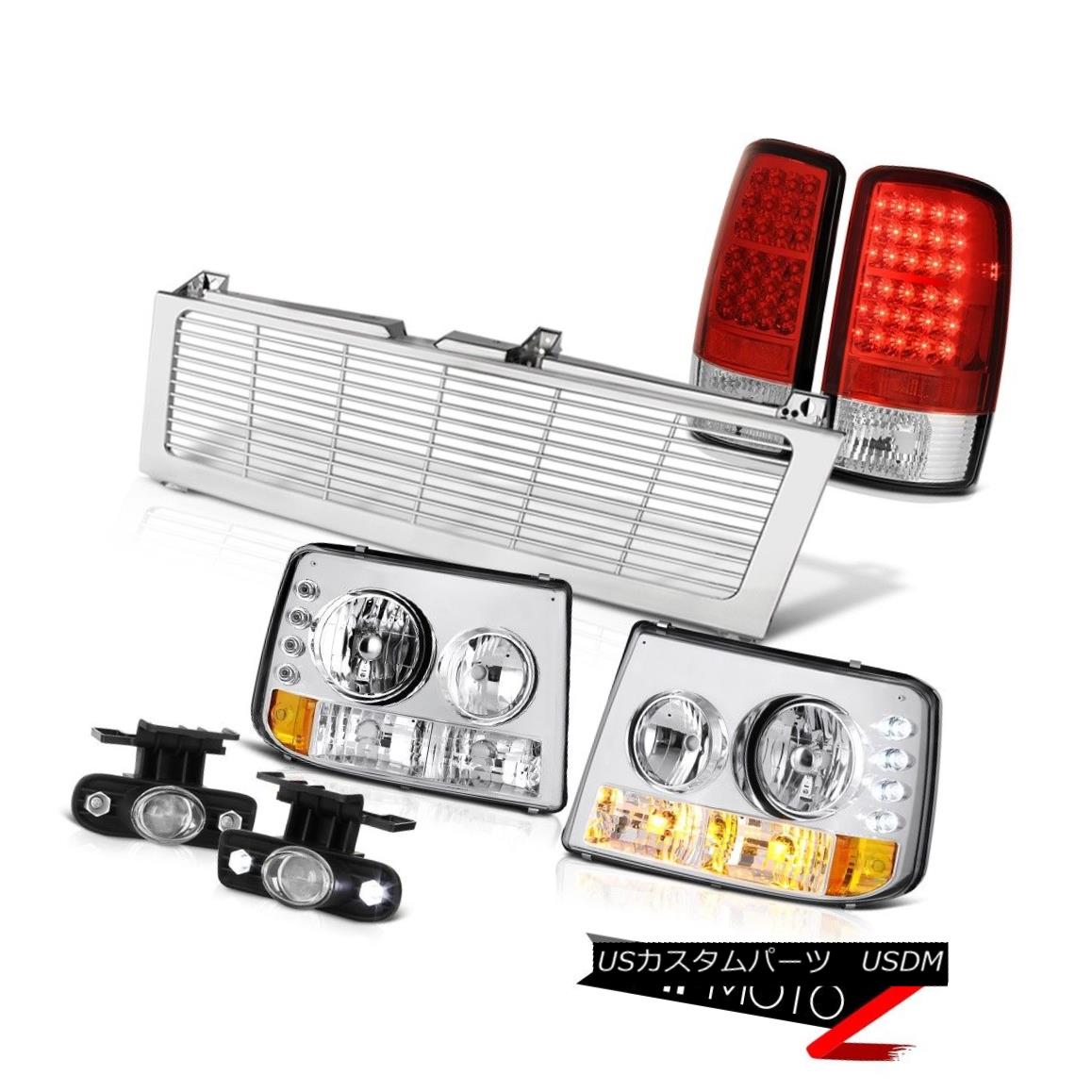 テールランプ 00 06 Chevy Suburban Headlight Led Tail Lights Projector Euro Fog Chrome Grille 00 06シボレー市外前照燈ledテールライトプロジェクターユーロフォグクロームグリル Pghintheround Com