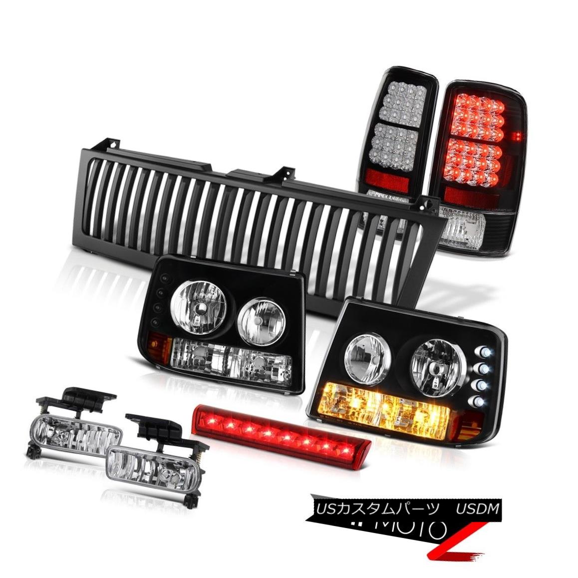 テールライト 00-06 Suburban 8.1L Headlights Bright LED Tail Lights Clear Fog High Red Black 00-06郊外8.1Lヘッドライト明るいLEDテールライトクリアフォグハイレッドブラック 【並行輸入品】