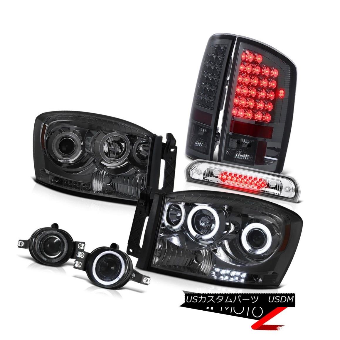 テールライト 07 08 Dodge Ram 2500 CCFL Angel Eye Headlight LED Tail Light Fog Third Brake LED 07 08 Dodge Ram 2500 CCFLエンジェルアイヘッドライトLEDテールライトフォグ第3ブレーキLED 【並行輸入品】｜カスタムパーツ WORLD倉庫