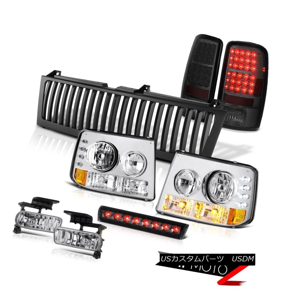 テールライト Euro Chrome Headlights Smoke LED Tail Lamps Fog Cargo Black 00-06 Suburban LS ユーロクロームヘッドライトスモークLEDテールランプ霧カーゴブラック00-06郊外LS 【並行輸入品】