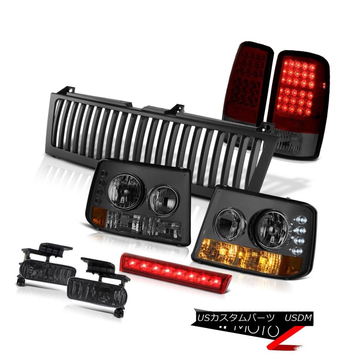 パーツ Red テールライト ライト ランプ Smoke 車用品 テールライト パーツ 車用品 バイク用品 テールライト Headlamps Led Bulbs Taillamps Fog High Stop Red Black 00 06 Chevy Suburban スモークヘッドランプled電球taillampsフォグハイストップレッドブラック00