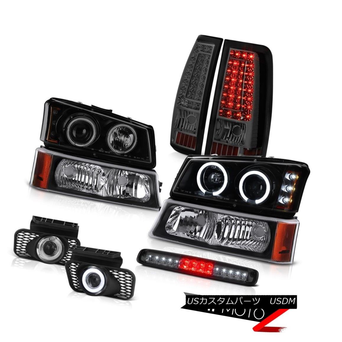 テールライト 03-06 Silverado Roof Cargo Lamp Fog Lamps Tail Lights Black Parking Headlamps 03-06シルバラード屋根貨物ランプフォグランプテールライトブラックパーキングヘッドランプ 【並行輸入品】