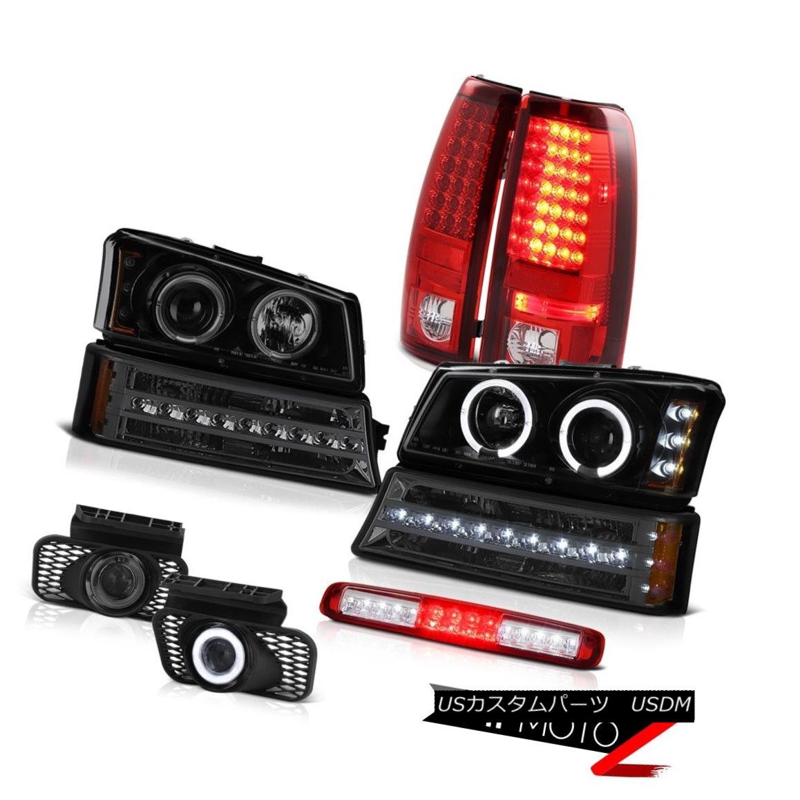 テールライト 03-06 Silverado Wine Red High Stop Lamp Fog Lights Turn Signal Headlamps Tail 03-06 Silveradoワインレッドハイストップランプフォグライトターンシグナルヘッドランプテール 【並行輸入品】