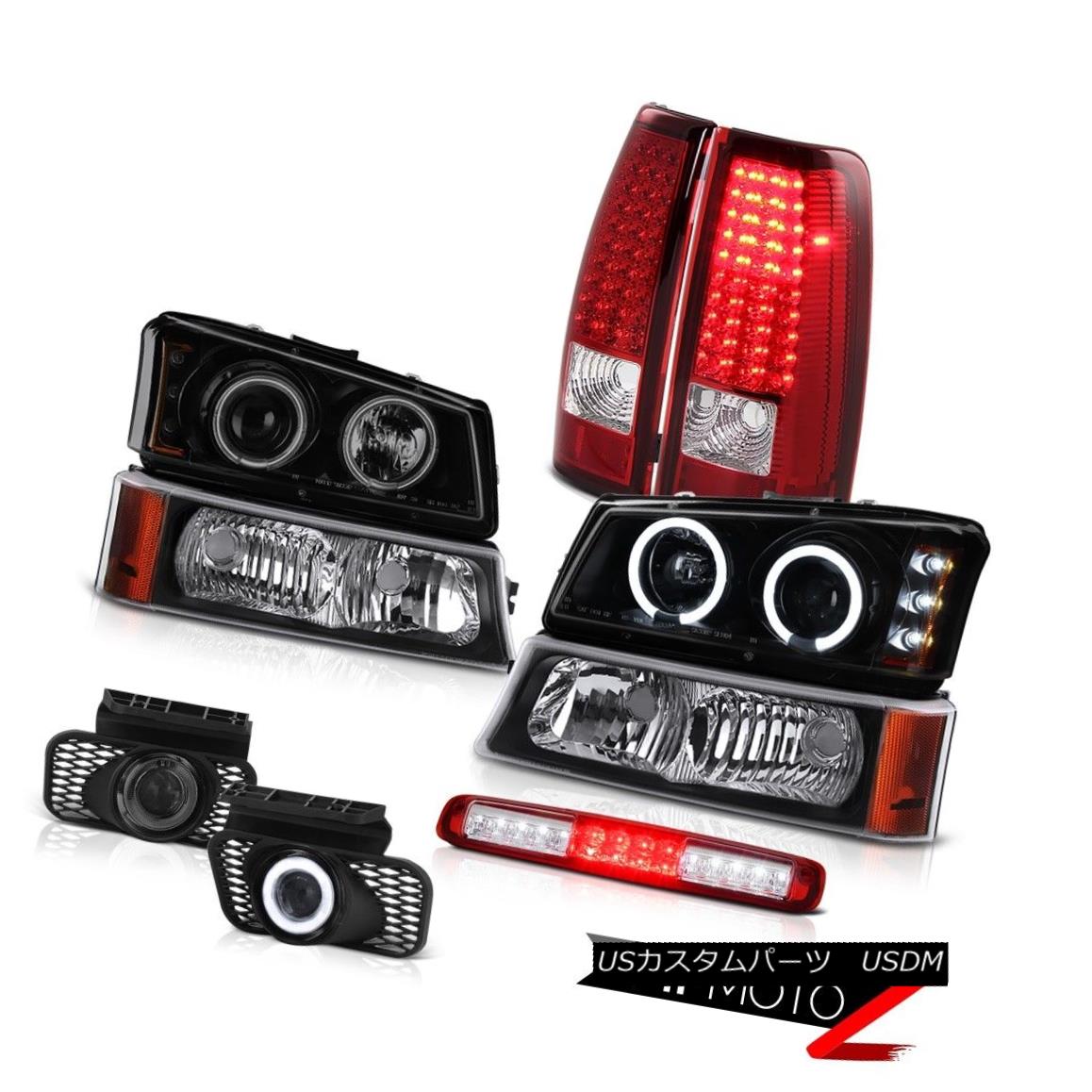 テールライト 03-06 Silverado Parking Light Wine Red 3RD Brake Lamp Fog Lights Headlights Tail 03-06 Silveradoパーキングライトワインレッド3RDブレーキランプフォグライトヘッドライトテール 【並行輸入品】