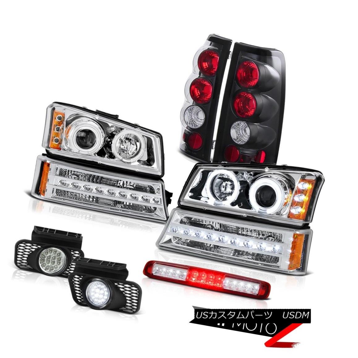 テールライト 2003-2006 Silverado 1500 High Stop Light Fog Lamps Bumper Headlights Taillamps 2003-2006 Silverado 1500ハイストップライトフォグランプバンパーヘッドライトテールランプ 【並行輸入品】