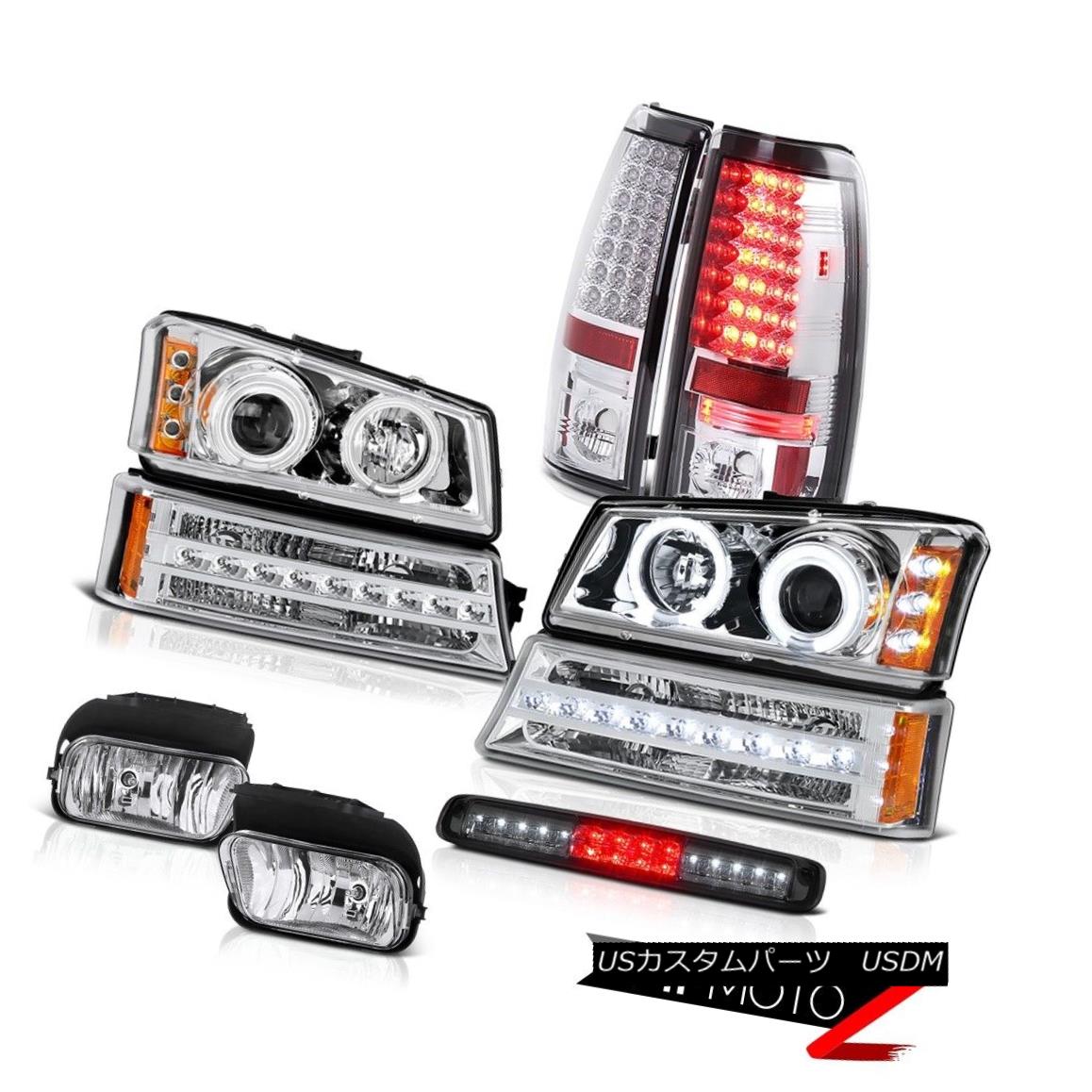 テールライト 03-06 Silverado 3500Hd Fog Lights Third Brake Lamp Signal Headlamps Rear Lights 03-06 Silverado 3500Hdフォグランプ第3ブレーキランプ信号ヘッドランプリアライト 【並行輸入品】
